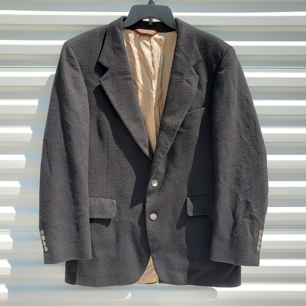 💯 Cashmere Nordstrom vintage black sport coat